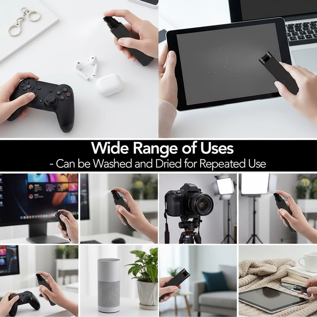 Instant Screen Shine – 2-in-1 Cleaner & Cloth